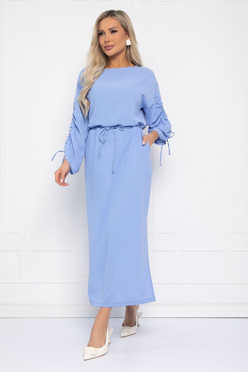 Платье Здравствуй лето (голубое) П12636-8 LT Collection