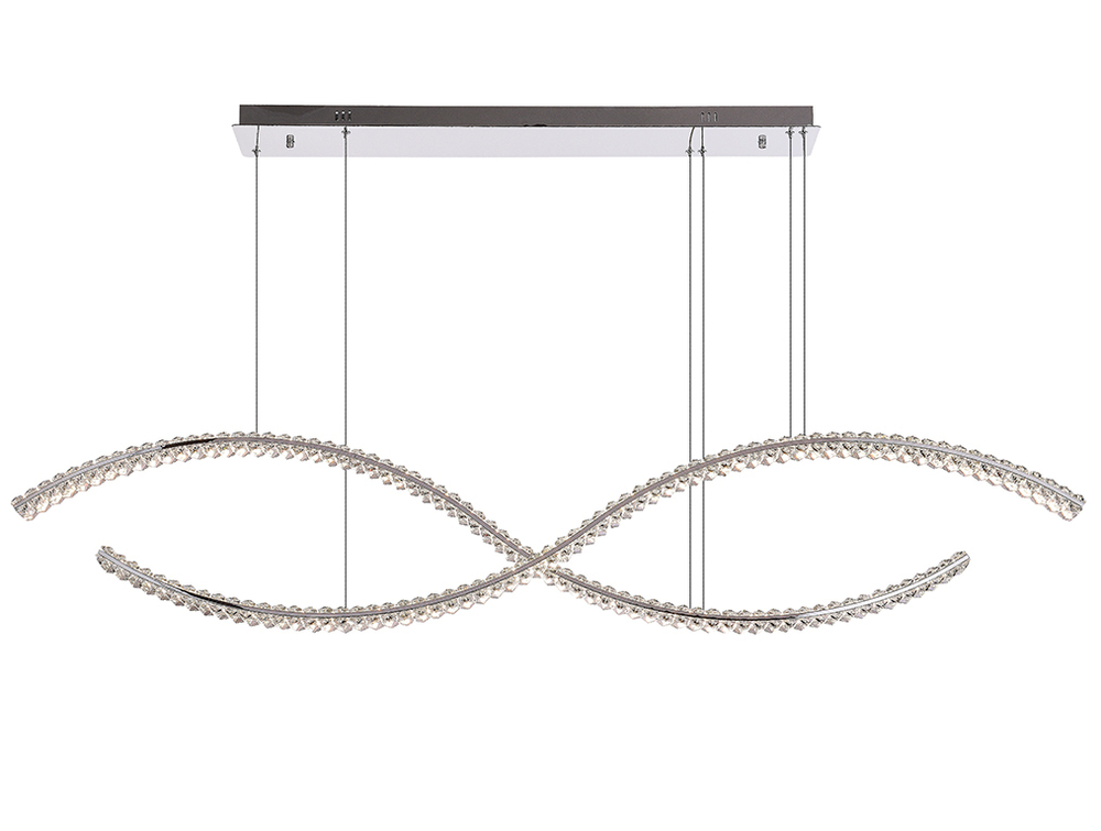 Подвесной светодиодный светильник Newport CRYSTAL 8242N/160 chrome, М0071046