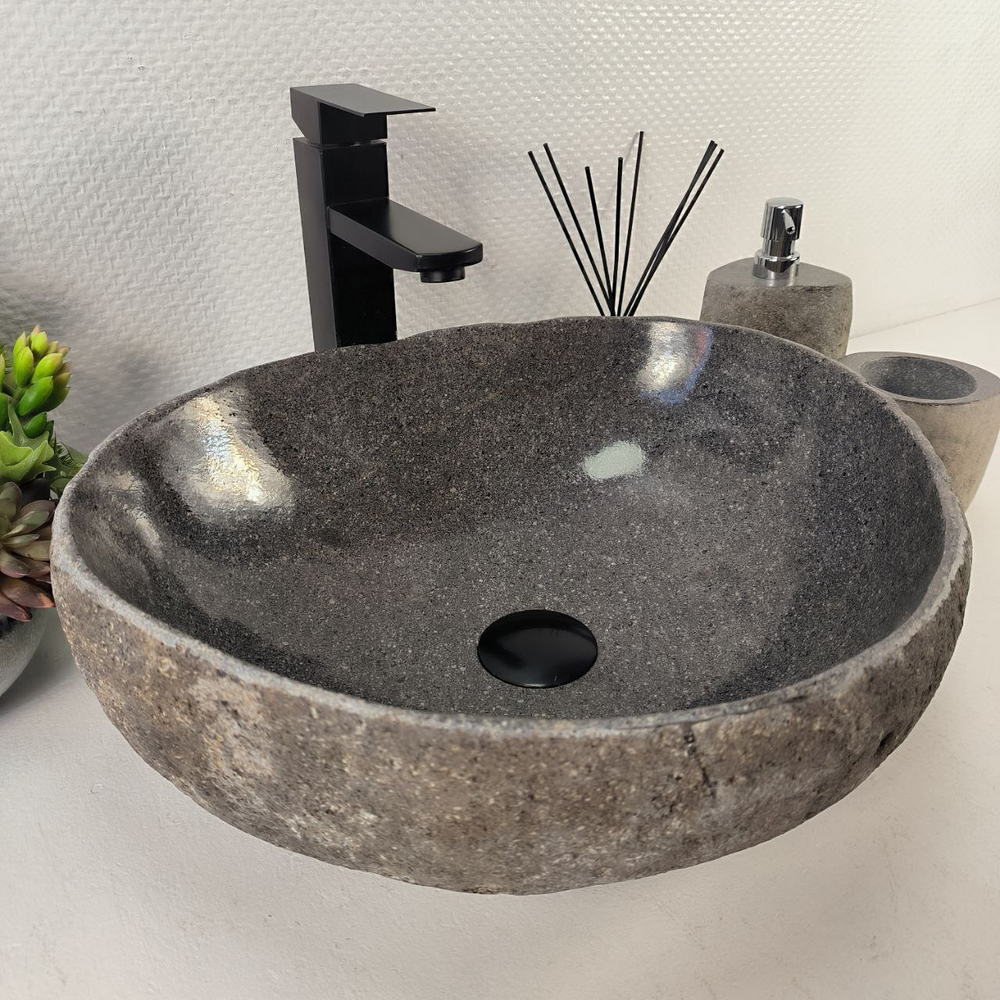 Раковина из речного камня RS-65457 46*39*15 0861