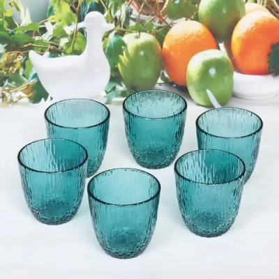 Набор стаканов 6шт 300мл «ICE» бирюзовый