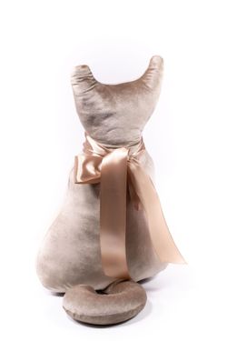 Подушка декоративная Кот Мур Вельвет Беж