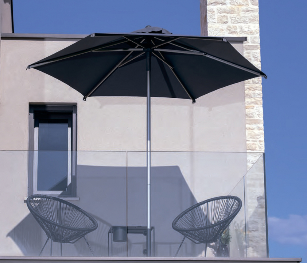 Зонт профессиональный Ø2.5 м Scolaro Lido Titanium, титан, антрацит