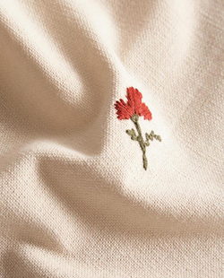 ZARA HOME САЛФЕТКИ С ЦВЕТОЧНОЙ ВЫШИВКОЙ ( 2 ШТ.), ЭКРЮ