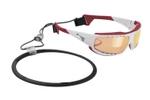 Спортивные очки LiP Typhoon / Gloss White - Red / PC Photochromic / ecLiPse™ Series ML Red Brown