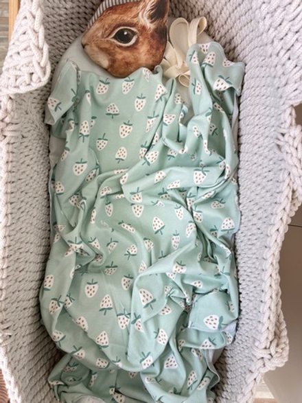 Хлопковая пеленка земляника