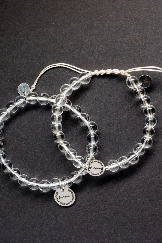 Браслет "Memo about Pure Energy" шамбала с коннектором из горного хрусталя