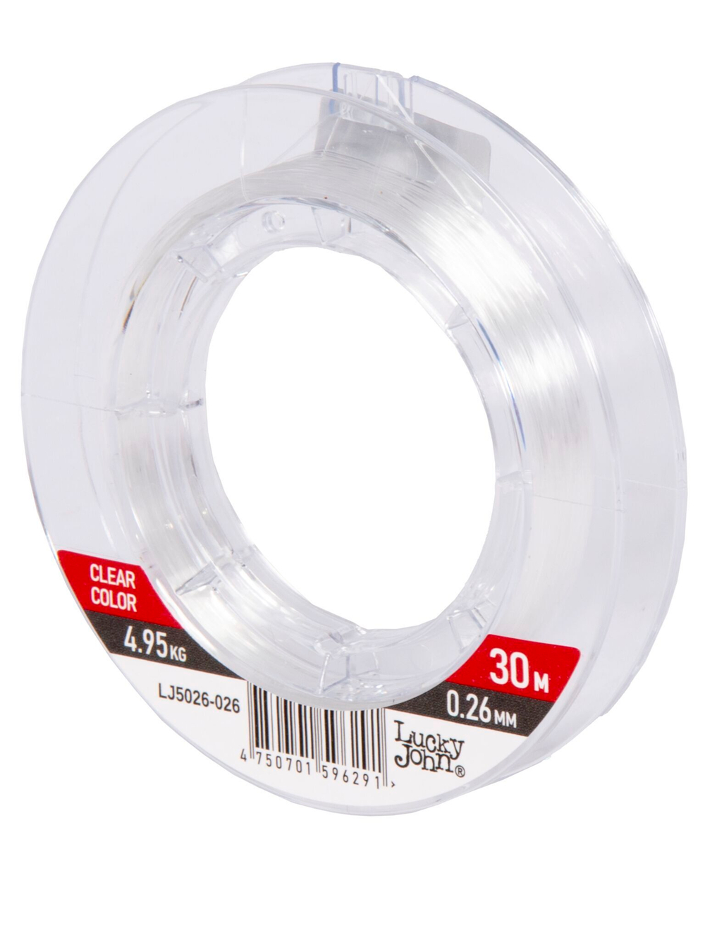 Леска монофильная зимняя Lucky John Ice Soft Fluorocarbon 30 м, 0.26 мм
