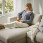 3-местный диван с шезлонгом - IKEA VIMLE, 98x271см, бежевый, ВИМЛЕ ИКЕА