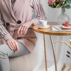 Столик приставной Oliva Branch (Олива Бранч) Голд Амбер