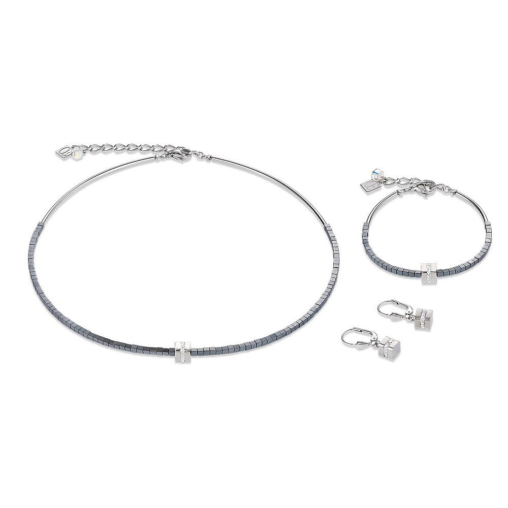 Серьги Coeur de Lion 4966/20-1700 цвет серебряный, серый