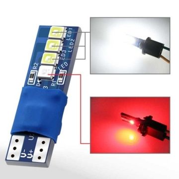 Светодиод T10-3030- 2red+white