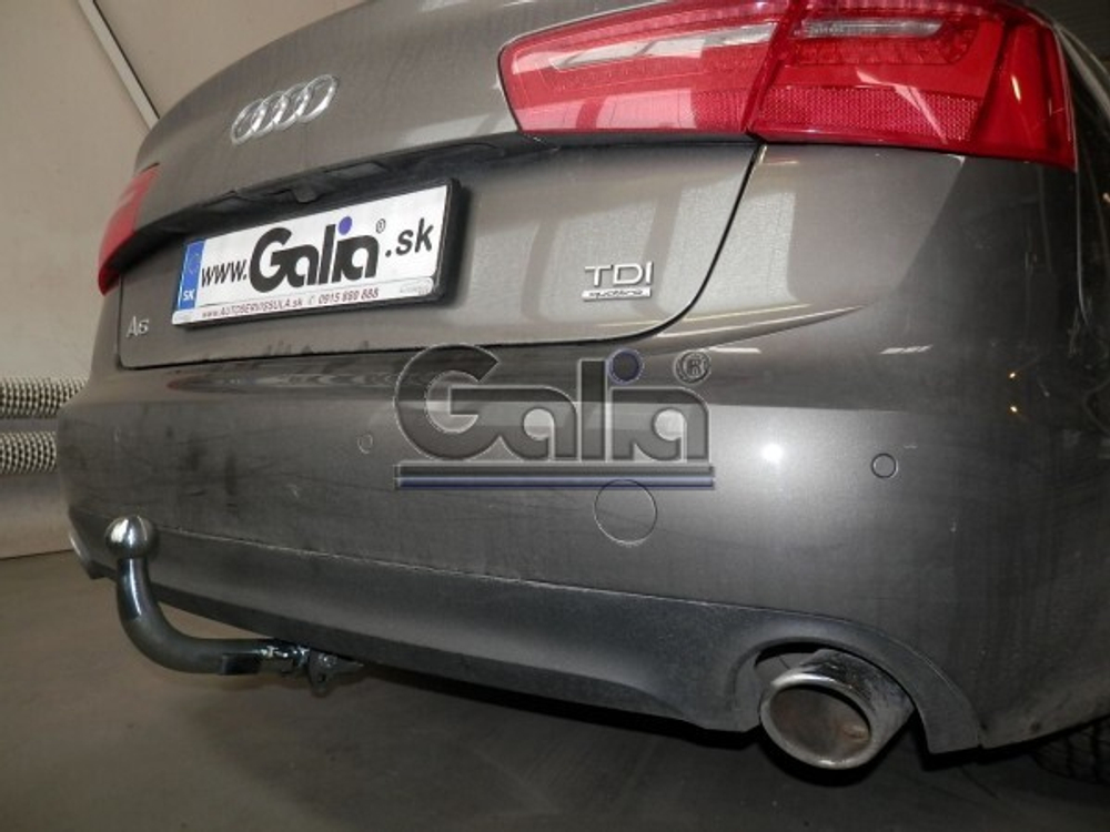 Фаркоп оцинкованный Galia A049A для Audi A6 седан/универсал 2011-2019, A6 Allroad 2012-, A7 Sportback 2011-2017(паспорт и сертификат в комплекте)(без электрики)