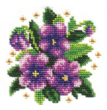 "Klart" набор для вышивания 8-116   "Фиалки"