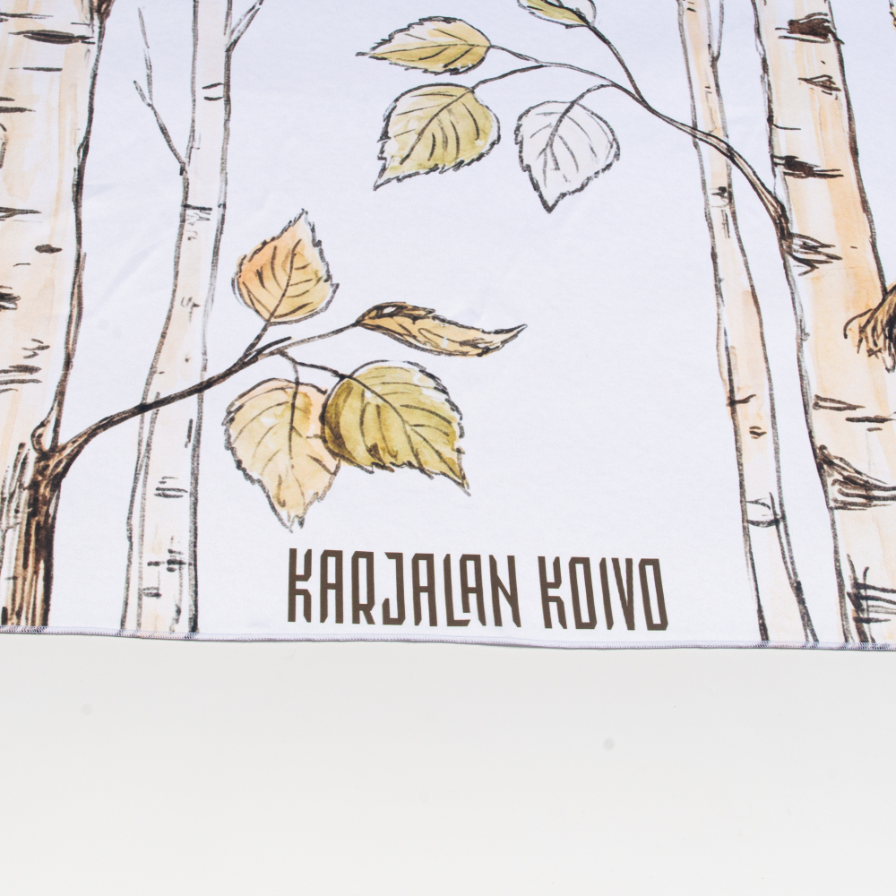 Шейный платок «Karjalan koivo», 70×70 см