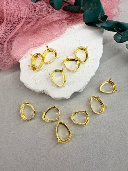 Оправа #4320 Drop 18*13 мм Золото