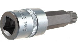 Головка-бита SPLINE 12-лучевая M16 1/2" (L-100мм) с отверстием ROCKFORCE RF-34810016T