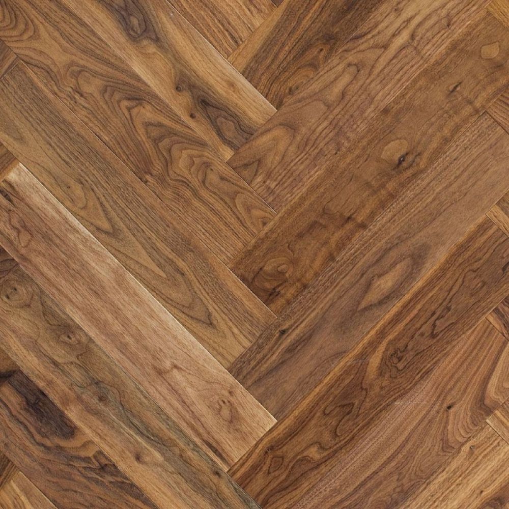 Паркет Елка Termo Wood Английская елка Орех Американский