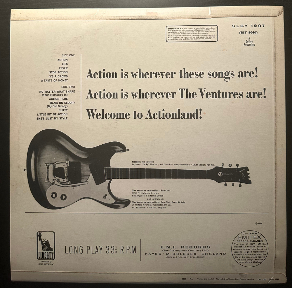 The Ventures - Where The Action Is (Англия 1966г.)
