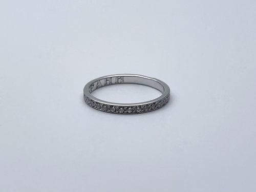 Кольцо из серебра/Родий/С камнями