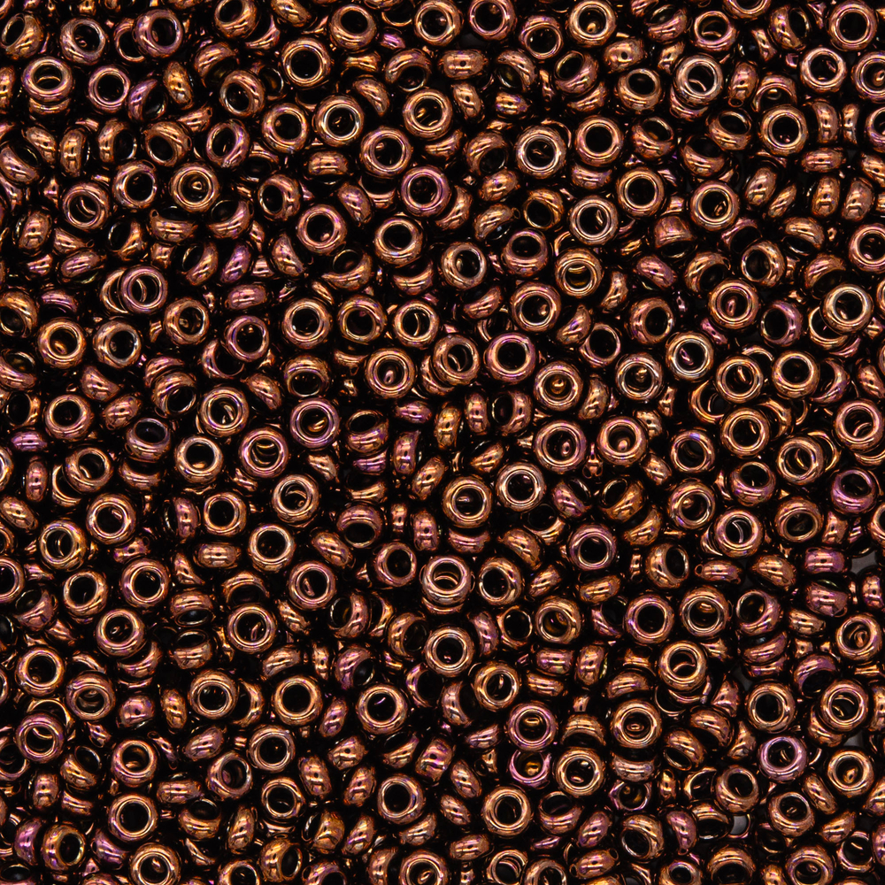 Японский бисер TOHO Demi 11/0 (№224), металлизированный, непрозрачный глянцевый