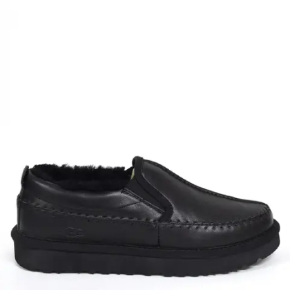 Ugg Men Stitch Slip - Leather Black