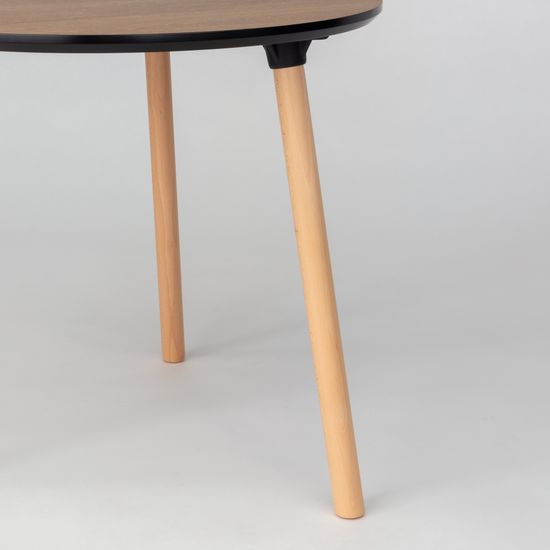 Обеденный стол Copine 80 см меламин орех | Купить в StoreForHome.ru