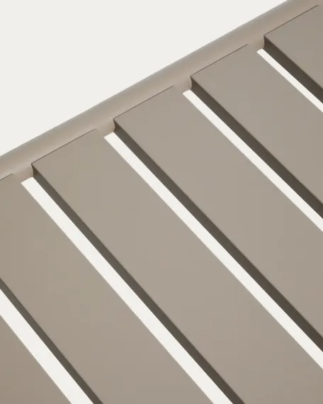 Уличный журнальный столик Joncols из алюминия с бежевой отделкой Ø 113 x 65 см