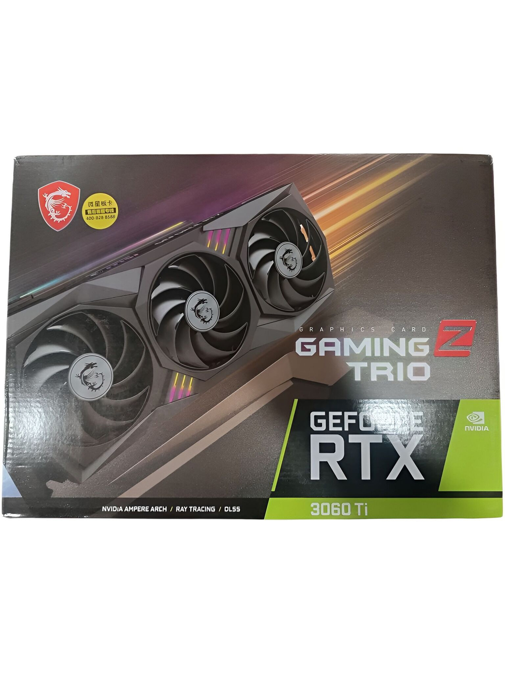Видеокарта MSI GeForce RTX 3060 Ti GAMING Z TRIO (LHR) 8Gb