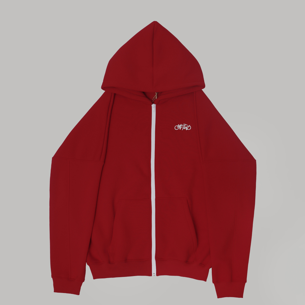 Zip-Up Hoodie Mars Red