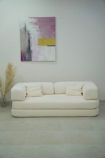 Бескаркасный модульный диван TEDDY (молочный)