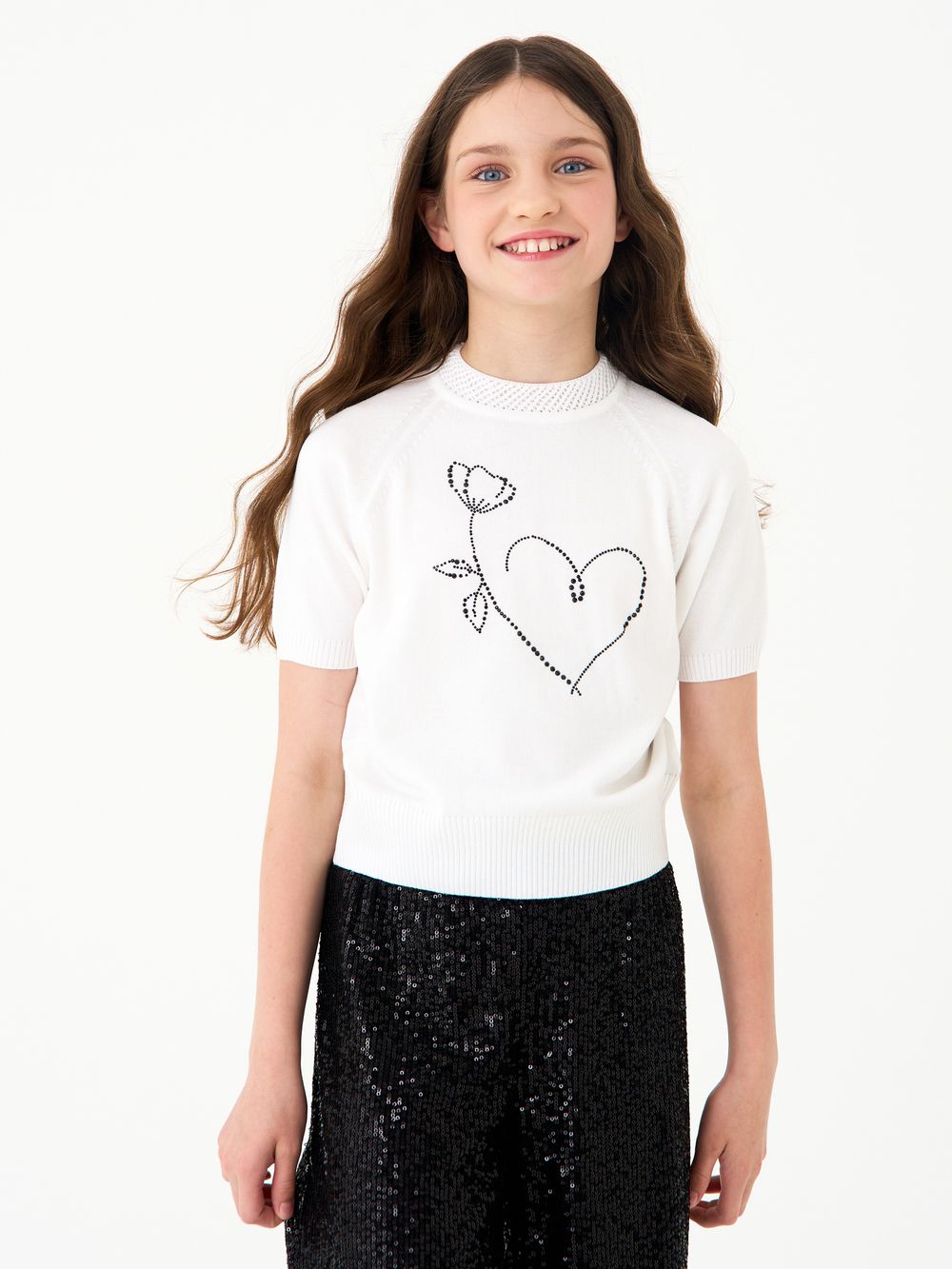 Джемпер для девочки 1408 белый