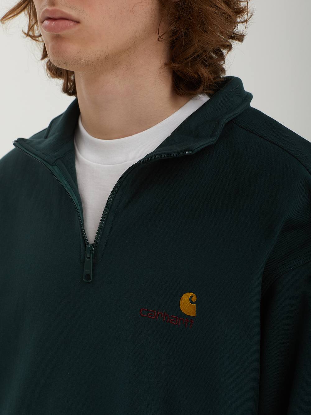 Мужская Толстовка Half Zip American Script