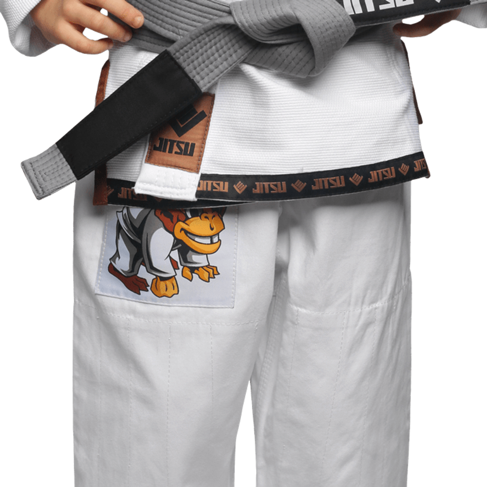 детское ги для BJJ Jitsu Monkey White