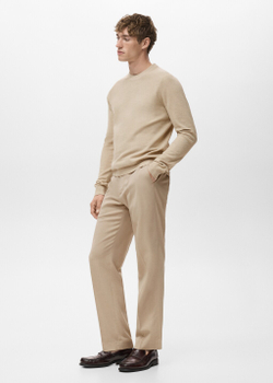 Хлопковый джемпер с микроструктурой