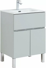Тумба с раковиной Aquanet Алвита New 277548 60 серый