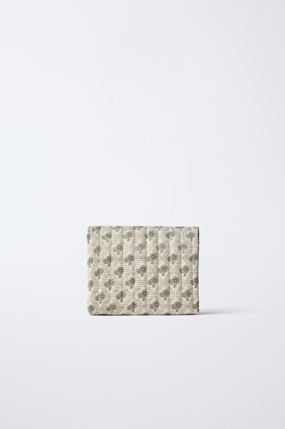 ZARA ПЕЛЕНАЛЬНЫЙ КОВРИК ДЛЯ МАМ С ЦВЕТОЧНЫМ ПРИНТОМ, ЭКРЮ