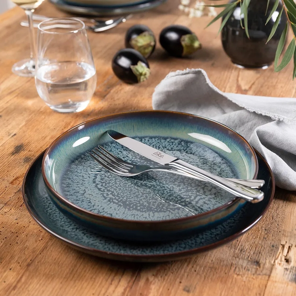 Like. by Villeroy&Boch Набор тарелок «Крафтовый Бриз» на 2 персоны 19-5167-2610 + 19-5167-2700 + 19-5167-2640