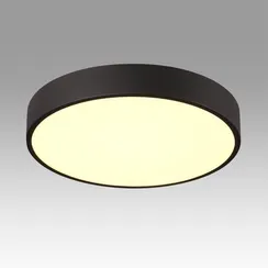 7756/48L MITRA LED SN 539 Светильник металл/акрил/черный LED (40Вт+8Вт) 3000K+3000K D500 IP20 подсветка QUASAR