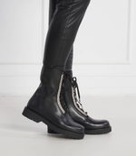 Кожаные ботильоны anfibio TWINSET - черный(222TCT080)