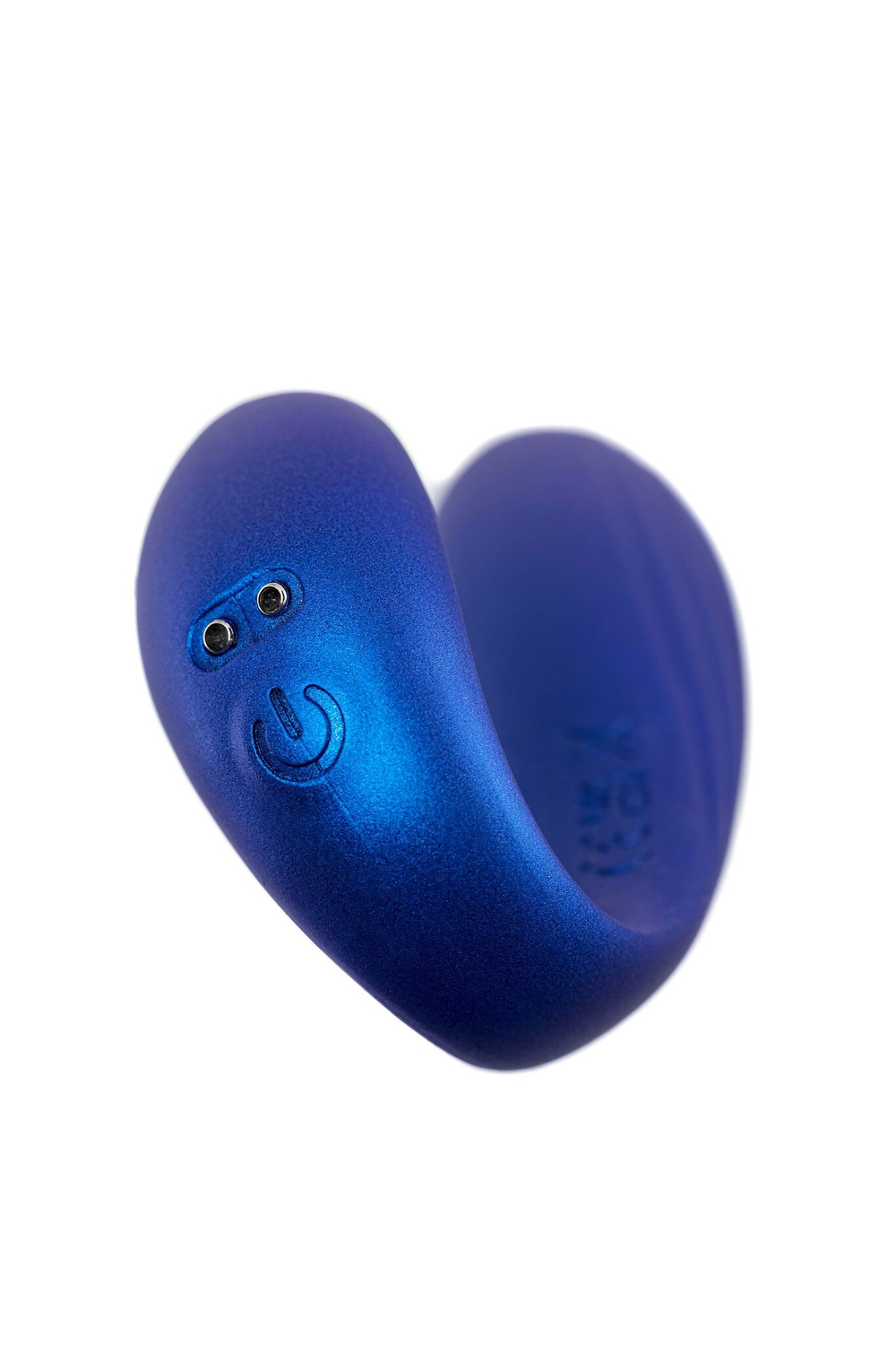 Синий вибратор для пар Langou с управлением через приложение (Цвет: синий)