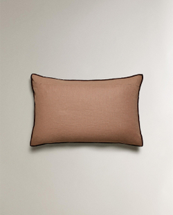 Zara Home наволочка декоративная из льна, розовый, 40x60 см · 5359/008