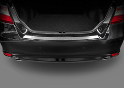 Накладка на задний бампер Rival для Toyota Camry XV50 рестайлинг 2014-2017, нерж. сталь, NB.5708.1