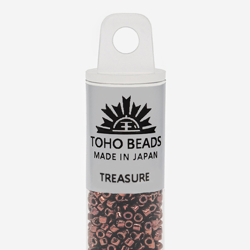 Японский бисер TOHO Treasure (№222), металлизированный, непрозрачный глянцевый