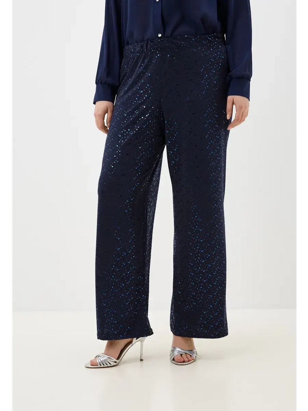 Брюки блестящие нарядные