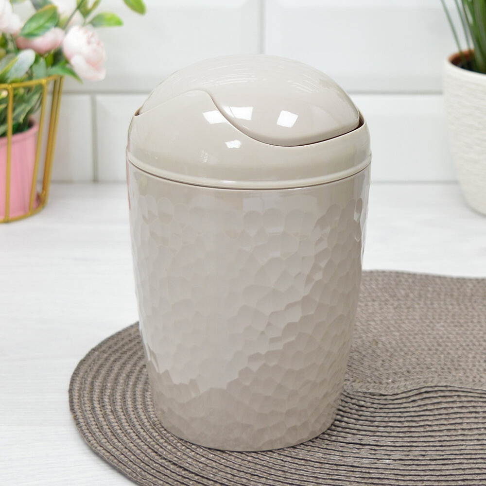 Контейнер для мусора 1л "Tule" (бежевый)