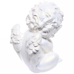 Статуэтка из гипса «Ангел задумчивый» 16см перламутр