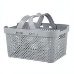 Корзина для хранения с ручками Plast Team Stockholm, 15 л серый шторм