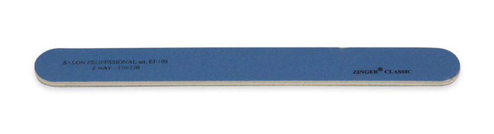 Zinger Пилка для ногтей CLASSIC EJ-109 150/220 (светло-синяя)