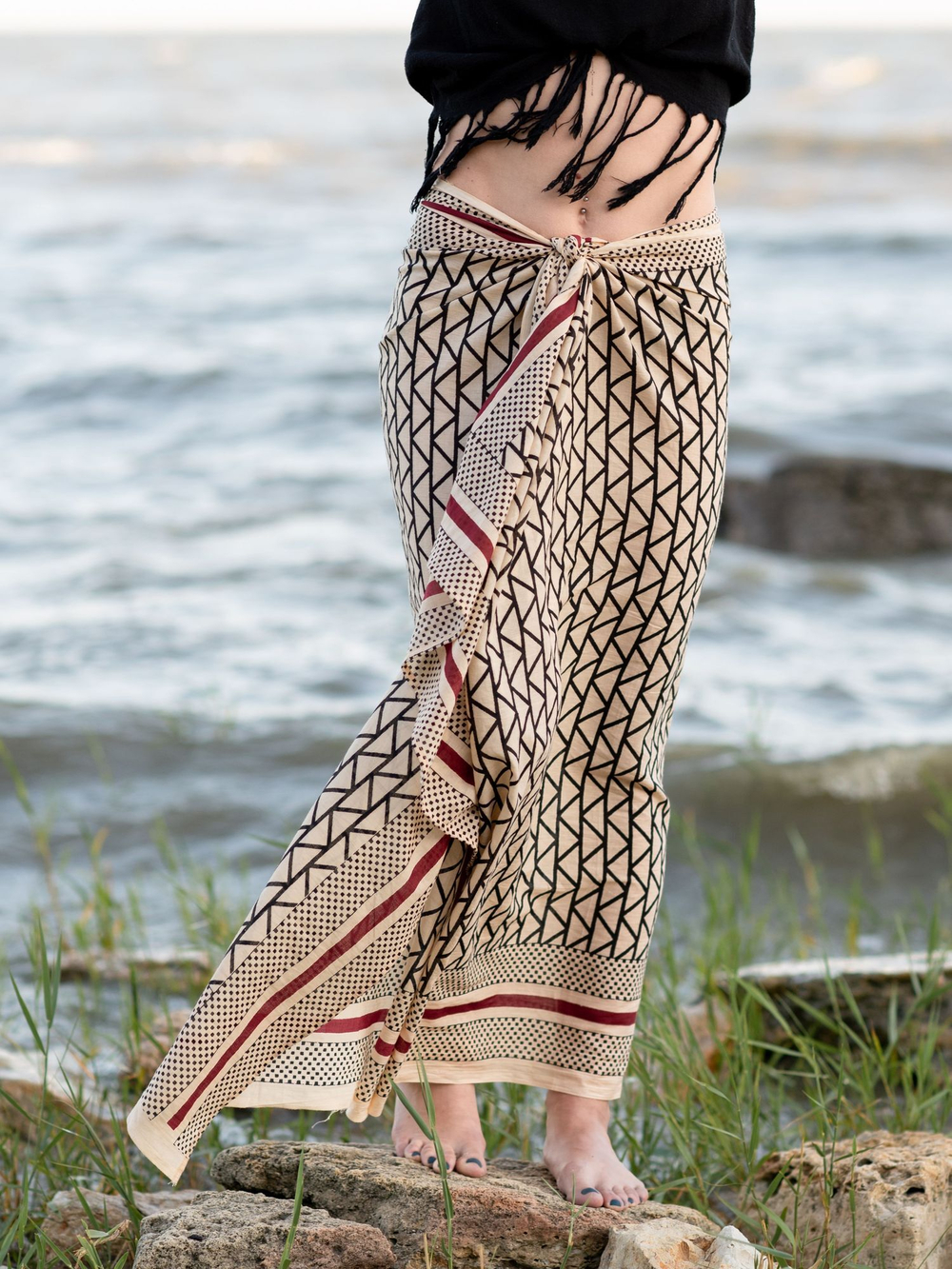 Легкий шарф-платок