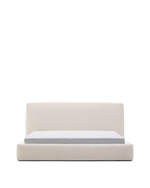 Кровать Blok бежевая со съемными чехлами под матрас 180 х 200 см